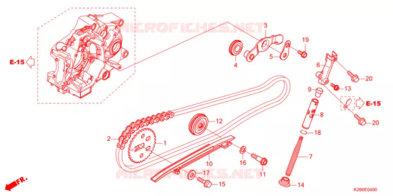 CATENA CAMMA/TENSIONE   Honda MOTO 125 GROM 2021  MSX125AM