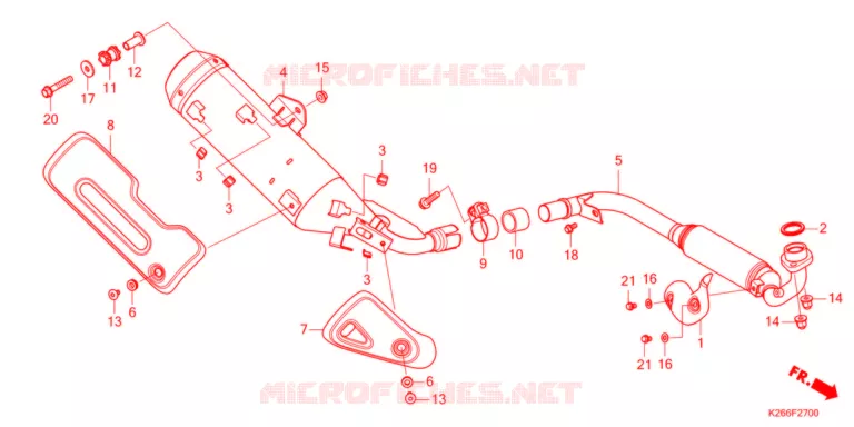 SMORZATORE SCARICO   Honda MOTO 125 GROM 2021  MSX125AM