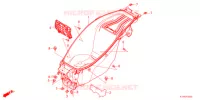 SCATOLA BAGAGLI  per Honda PCX 125 HYBRID e:HEV 2022