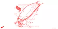 SCATOLA BAGAGLI  per Honda PCX 160 2021