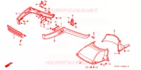 COPERTURA SOTTO ANTERIORE/ PARAFANGO ANTERIORE  per Honda CN 250 HELIX 2001