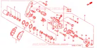 CALIBRO FRENO POSTERIORE   per Honda REFLEX 250 ABS 2002