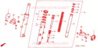 FORCELLA ANTERIORE  per Honda REFLEX 250 ABS 2002