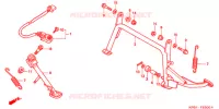 PIEDE D'APPOGGIO  per Honda REFLEX 250 ABS 2002