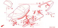 SEDILE/SPOILER POSTERIORE  per Honda REFLEX 250 ABS 2002
