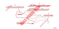 EMBLEMA (VT750C2/C2F/C2S/C2B) per Honda SHADOW VT 750 SPIRIT 2014