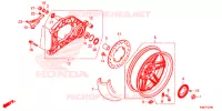 RUOTA POSTERIORE/BRACCIO OSCILLANTE  per Honda FORZA 300 ABS TOP BOX TYPE 3E 2018