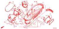 SCATOLA BAGAGLI  per Honda FORZA 300 ABS TOP BOX TYPE 3E 2018
