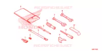 UTENSILI  per Honda FORZA 300 ABS TOP BOX TYPE 3E 2018