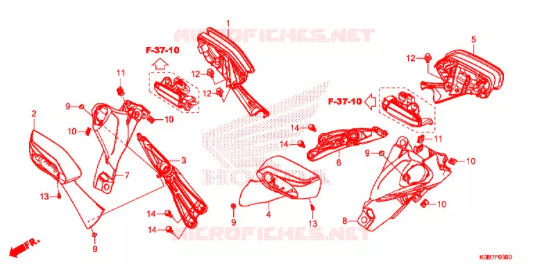 SPECCHIETTO   Honda SCOOTER 300 FORZA 2018  NSS300AK_2ED