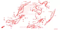 COPERTURA CENTRO/COPERTURA POSTERIORE per Honda CBR 150 R ABS 2021