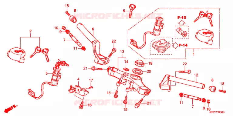 CONDOTTO MANIGLIA/PONTE SOPRA   Honda MOTO 150 CBR 2013  CBR150RD