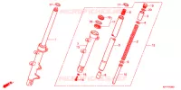 FORCELLA ANTERIORE  per Honda CBR 150 R 2015