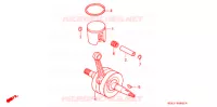ALBERO A GOMITI/PISTONE per Honda CR 125 R 1991