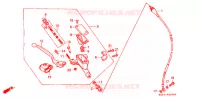 CILINDRO MAESTRO FRENO (1) per Honda CR 125 R 1991