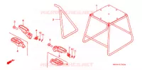 PIEDE D'APPOGGIO/GRADINO per Honda CR 125 R 1991