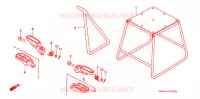PIEDE D'APPOGGIO/GRADINO per Honda CR 125 R 1993