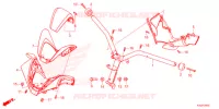 MANIGLIA STERZO/COPERTURA MANIGLIA per Honda FORZA 125 TOP BOX 2022