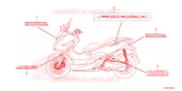 MARCHIO/EMBLEMA per Honda FORZA 125 TOP BOX 2022