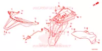 PARAFANGO POSTERIORE / FANALE ILLUMINAZIONE TARGA  per Honda FORZA 125 TOP BOX 2022