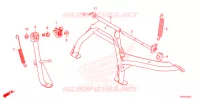 PIEDE D'APPOGGIO per Honda FORZA 125 TOP BOX 2022