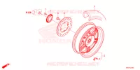 RUOTA POSTERIORE per Honda FORZA 125 TOP BOX 2022