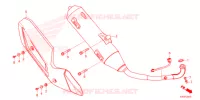 SMORZATORE SCARICO per Honda FORZA 125 TOP BOX 2022