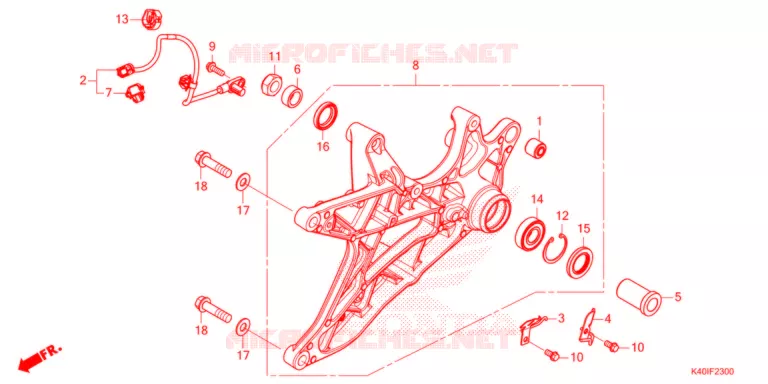BRACCIO OSCILLANTE Honda SCOOTER 125 FORZA 2022  NSS125ADN