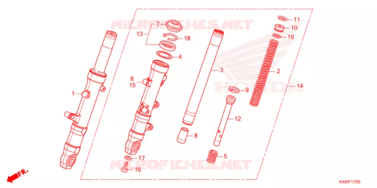 FORCELLA ANTERIORE Honda SCOOTER 125 FORZA 2022  NSS125ADN