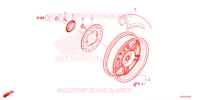 RUOTA POSTERIORE per Honda FORZA 125 2022