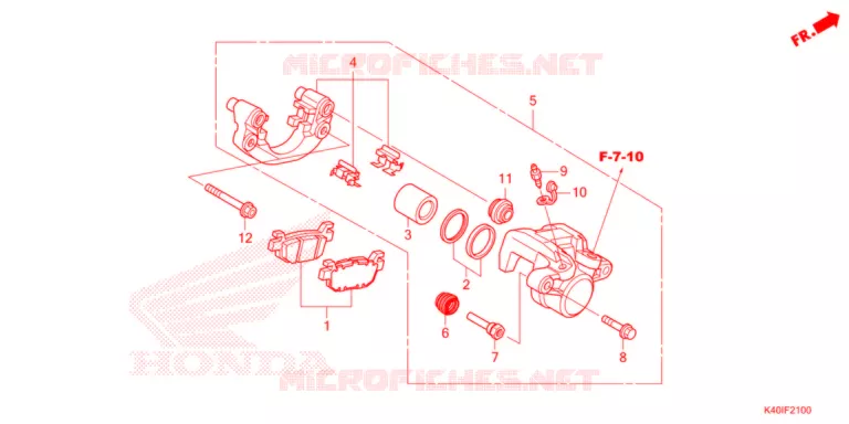 CALIBRO FRENO POSTERIORE Honda SCOOTER 125 FORZA 2022  NSS125ADN