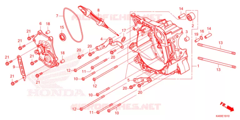 CASSA MANOVELLA DESTRA Honda SCOOTER 125 FORZA 2022  NSS125ADN