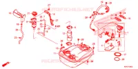 SERBATOIO COMBUSTIBILE per Honda SH 125 TOP BOX 2022
