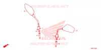SPECCHIETTO per Honda SH 125 TOP BOX 2022