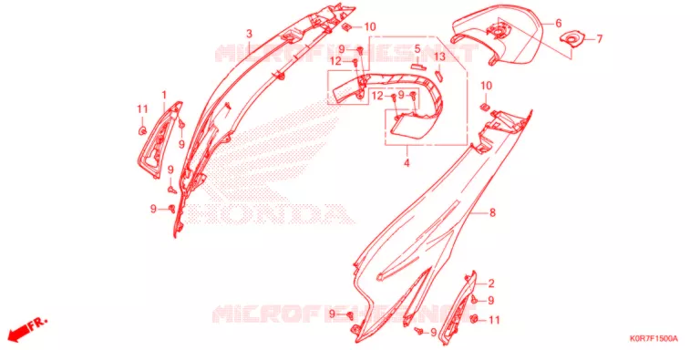 COPERTURA CORPO Honda SCOOTER 125 SH 2022  SH125AD2N
