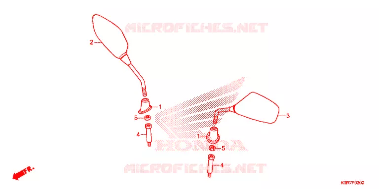 SPECCHIETTO Honda SCOOTER 125 SH 2022  SH125AD2N