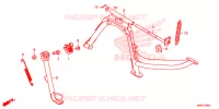 PIEDE D'APPOGGIO per Honda SH 125 ABS 4ED 2022
