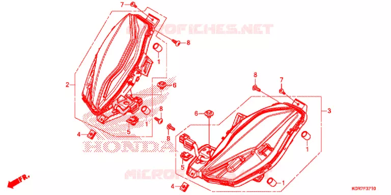 FRECCIA ANTERIORE Honda SCOOTER 125 SH 2022  SH125AD2N