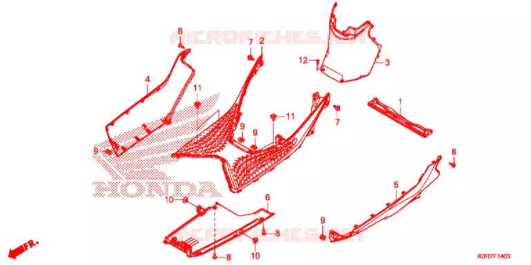 GRADINO PAVIMENTO Honda SCOOTER 125 SH 2022  SH125AD2N