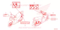 ETICHETTA CAUZIONE per Honda SH 125 ABS 2ED 2022