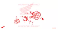 ALBERO A GOMITI/PISTONE per Honda SH 125 ABS 3ED 2022
