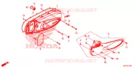 COPERTURA LATO SINISTRO per Honda SH 125 ABS 3ED 2022