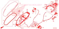SEDILE/SCATOLA BAGAGLI per Honda SH 125 ABS 3ED 2022