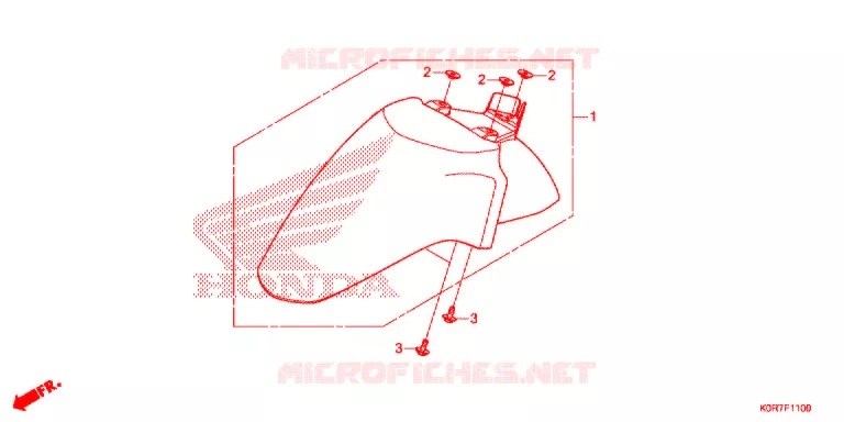 PARAFANGO ANTERIORE Honda SCOOTER 125 SH 2022  SH125ADN