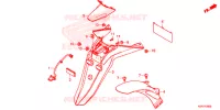 PARAFANGO POSTERIORE / FANALE ILLUMINAZIONE TARGA  per Honda SH 125 ABS 5ED 2022