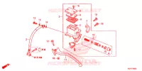 POMPA FRENO POSTERIORE per Honda SH 125 ABS 5ED 2022
