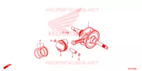ALBERO A GOMITI/PISTONE per Honda SH 150 ABS 2022