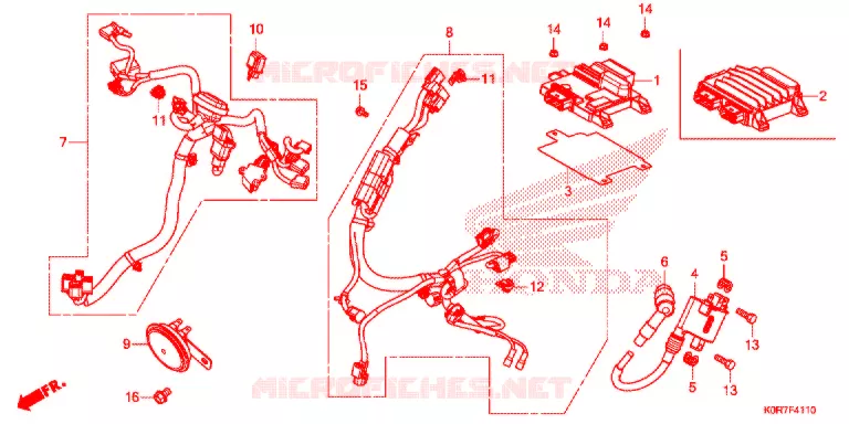 BARDATURA SERVO/RINCULO IGNIZIONE Honda SCOOTER 150 SH 2022  SH150AD2N