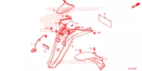 PARAFANGO POSTERIORE / FANALE ILLUMINAZIONE TARGA  per Honda SH 150 ABS 4ED 2022