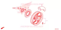 RUOTA POSTERIORE per Honda SH 150 ABS 4ED 2022